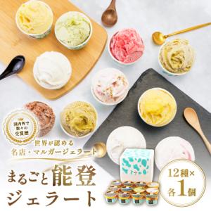 ふるさと納税 野々市市 【国内外で数々の受賞歴をもつジェラート店】受賞・まるごと能登ジェラート　12...