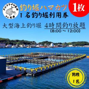 ふるさと納税 松浦市 【釣り堀　ハマカツ】男性1名釣り堀利用券