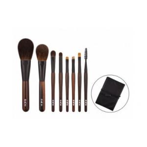 ふるさと納税 熊野町 白鳳堂の化粧筆　黒檀8本セット