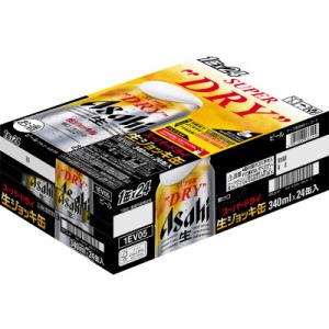 アサヒスーパードライ生ジョッキ缶 340ml×24本の商品一覧 通販 - Yahoo