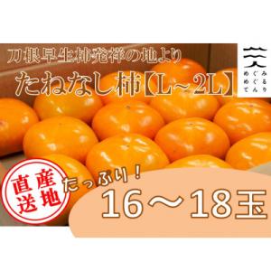 ふるさと納税 天理市 【R8年10月以降発送】刀根早生柿発祥の地※より「たねなし柿」L~2L(1段箱...