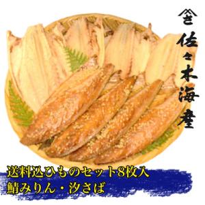 ふるさと納税 伊東市 干物セット【さばセットC】さばの塩干し・味醂干し各4枚　伊豆・伊東の干物詰め合...