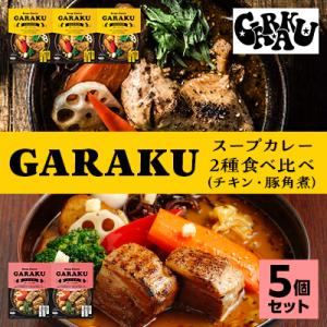 ふるさと納税 遠軽町 GARAKUスープカレー2種食べ比べ 5個セット