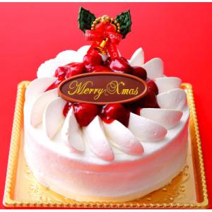 ふるさと納税 大井町 クリスマス　ホワイト苺デコレーションケーキ　5号