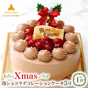 ふるさと納税 大井町 クリスマス苺ショコラデコレーションケーキ5号