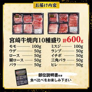ふるさと納税 宮崎市 宮崎牛 焼肉 10種盛り...の詳細画像3
