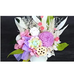 ふるさと納税 岡山市 プリザーブドフラワー仏花...の詳細画像1