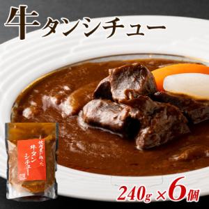 ふるさと納税 泉佐野市 焼肉屋さんの牛タンシチュー(240g×6パック)