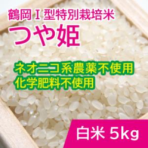ふるさと納税 鶴岡市 鶴岡 I 型特別栽培つや姫　白米5kg