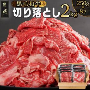ふるさと納税 都城市 黒毛和牛切り落とし2kg(250g×8パック)