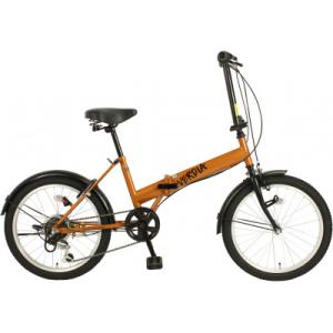 ふるさと納税 四日市市 オリタタミ自転車20インチ 6段変速 ヴェルディア オレンジ
