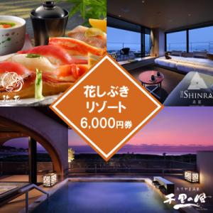 ふるさと納税 館山市 【花しぶきリゾート】ふるさと納税共通ギフト券 6,000円分