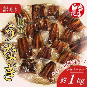 ふるさと納税 有田川町 訳あり 国産うなぎ1食パック(合計1kg　山椒付きタレ30個付)｜Yahoo!ふるさと納税