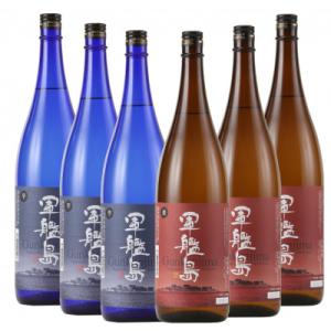 ふるさと納税 長崎市 長崎 軍艦島 芋焼酎・むぎ焼酎　1800ml 各3本セット　全6本