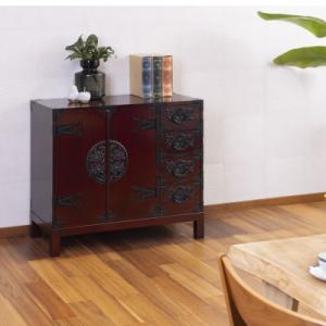 ふるさと納税 利府町 仙台箪笥 三尺キャビネット 拭き漆塗り KC-323 (お申込書返送後1ヵ月〜4ヵ月程度でお届け)