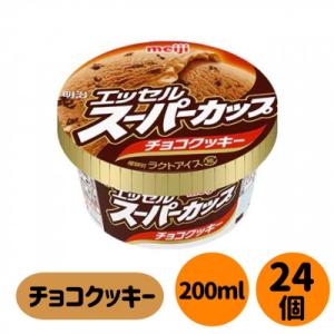 ふるさと納税 貝塚市 明治 エッセル スーパーカップ チョコクッキー　24個