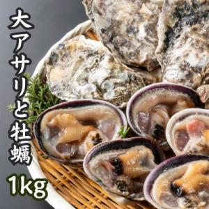 ふるさと納税 南知多町 三河湾の貝づくし2種・海鮮BBQセット1kg(バーベキュー用:天然大アサリ、...