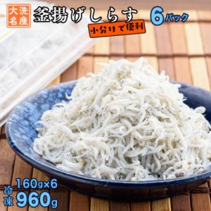 ふるさと納税 大洗町 大洗名産 釜揚げしらす 160g×6パック