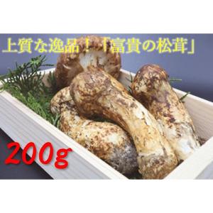ふるさと納税 九度山町 松茸　200g　【和歌山県産】香り高く希少な国産!