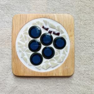 ふるさと納税 沼田市 利根沼田のフルーツタイルコースターぶどう