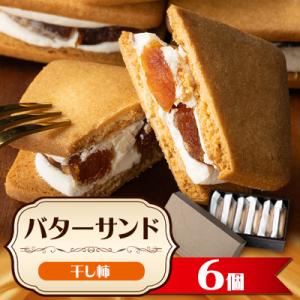 ふるさと納税 飯田市 干し柿 バターサンド 6個入 ギフト