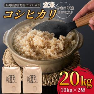 ふるさと納税 弥彦村 新潟県弥彦村石井農園　令和7年産 コシヒカリ【玄米 20kg】