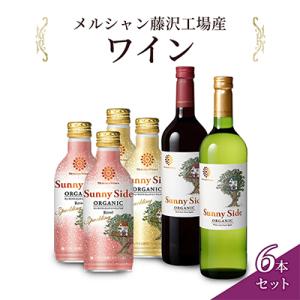 ふるさと納税 藤沢市 メルシャン藤沢工場産　サニーサイド赤白とスパークリング白・ロゼ　計6本セット
