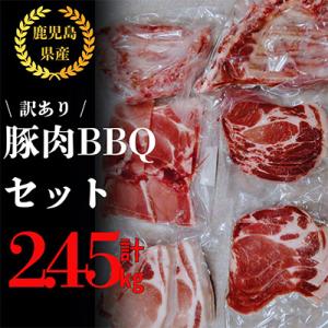 ふるさと納税 鹿屋市 【訳あり】 鹿児島県 鹿屋産 豚BBQセット 計2.45kg 真空包装 小分け...