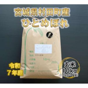 ふるさと納税 村田町 令和7年産 ひとめぼれ 玄米10kg 宮城県村田町産