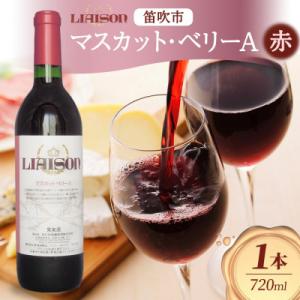 ふるさと納税 笛吹市 赤ワイン Liaison マスカット・ベリーA 720ml×1本 日川中央葡萄...
