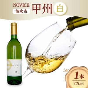 ふるさと納税 笛吹市 白ワイン NOVICE(ノヴィス)甲州 720ml×1本 フルボトル 日川中央...