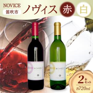 ふるさと納税 笛吹市 ワイン NOVICE 赤&amp;白 飲み比べ 各1本 計2本セット 日川中央葡萄酒 ...