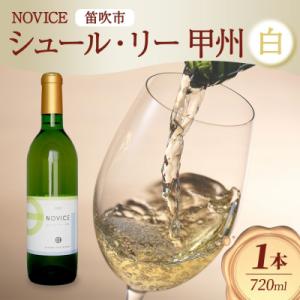 ふるさと納税 笛吹市 白ワイン NOVICE シュール・リー 甲州 720ml×1本 日川中央葡萄酒...