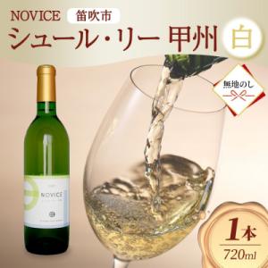 ふるさと納税 笛吹市 【無地熨斗】白ワイン NOVICE シュール・リー 甲州 720ml 日川中央...