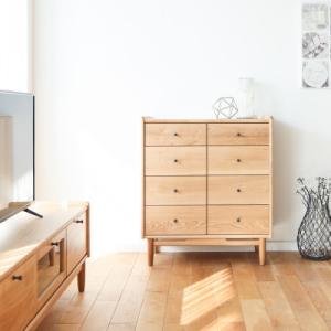 ふるさと納税 旭川市 旭川家具 MUKU工房オリジナル ジャム リビングチェスト 北海道ナラ_04576