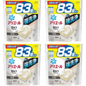 ふるさと納税 藤岡市 P&amp;G　アリエールジェルボールプロ　微香　つめかえメガジャンボサイズ(83個入) 4個セット