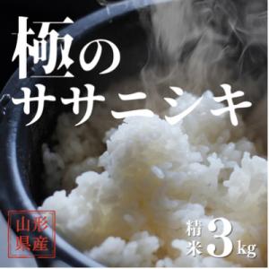 ふるさと納税 新庄市 極みのササニシキ(精米)　3kg