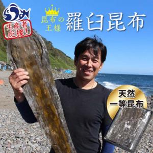 ふるさと納税 羅臼町 【北海道羅臼町】天然1等　天神さん家の花折羅臼昆布2枚入り