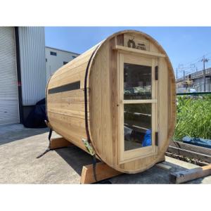 ふるさと納税 摂津市 ★☆配送:関西地方限定☆★大阪摂津ブランド!国産木で造るロウリュできる本格バレルサウナ!約1.0坪