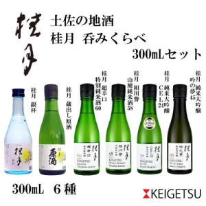 ふるさと納税 高知市 土佐の地酒・桂月飲み比べ300mLセット　AB100