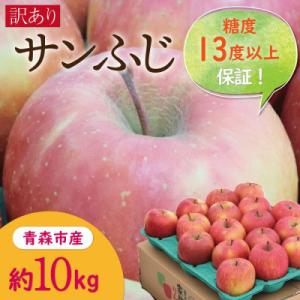 ふるさと納税 青森市 【青森市産】糖度13度以上保証!サンふじ 訳アリ 家庭用 約10kg ※離島・...