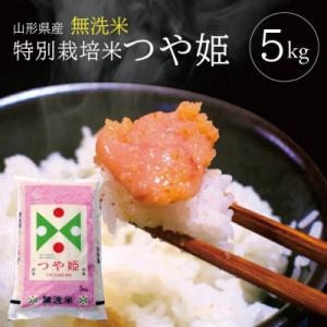 ふるさと納税 酒田市 【令和7年産】特別栽培米　無洗米つや姫　精米5kg×1袋