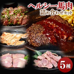 ふるさと納税 藤岡市 馬肉特急「ヘルシー馬肉詰め合わせセット」