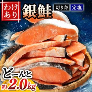 ふるさと納税 銚子市 【訳あり】定塩銀鮭切り身　約2.0kg