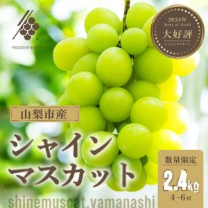 ふるさと納税 山梨市 【先行受付2026年発送】 シャインマスカット 4〜6房(計約2.4kg)【訳...