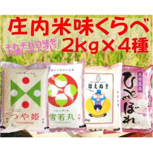 ふるさと納税 酒田市 山形県産庄内米4銘柄食べ比...の商品画像