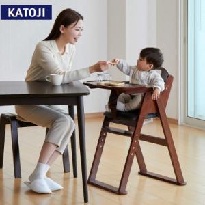 ふるさと納税 犬山市 カトージ 木製ワイドハイチェアステップ切り替え(ブラウン)