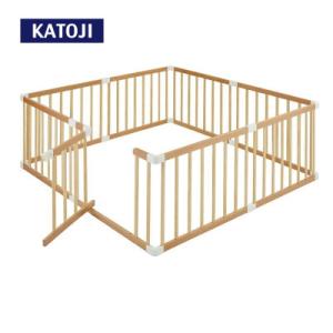 ふるさと納税 犬山市 カトージ 木製ベビーサークル扉付(ナチュラル)