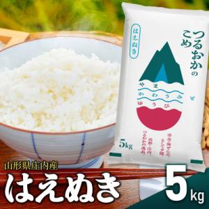ふるさと納税 鶴岡市 山形県庄内産 令和7年産 特別栽培米 はえぬき 精米 5kg