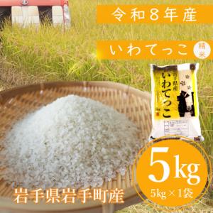 ふるさと納税 岩手町 令和8年度産 いわてっこ 精米5kg ブランド米(岩手県岩手町産)